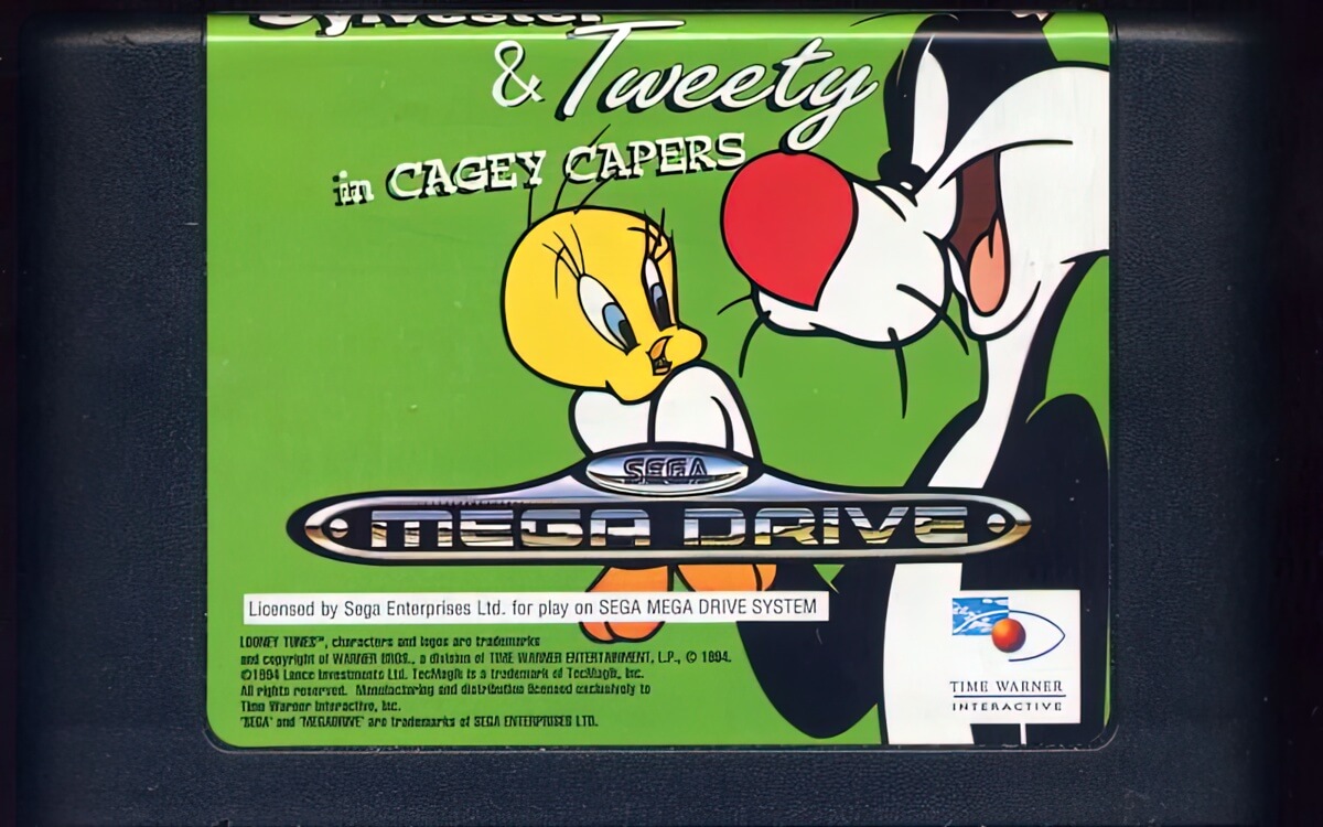 Лицензионный картридж Sylvester & Tweety для Sega Mega Drive
